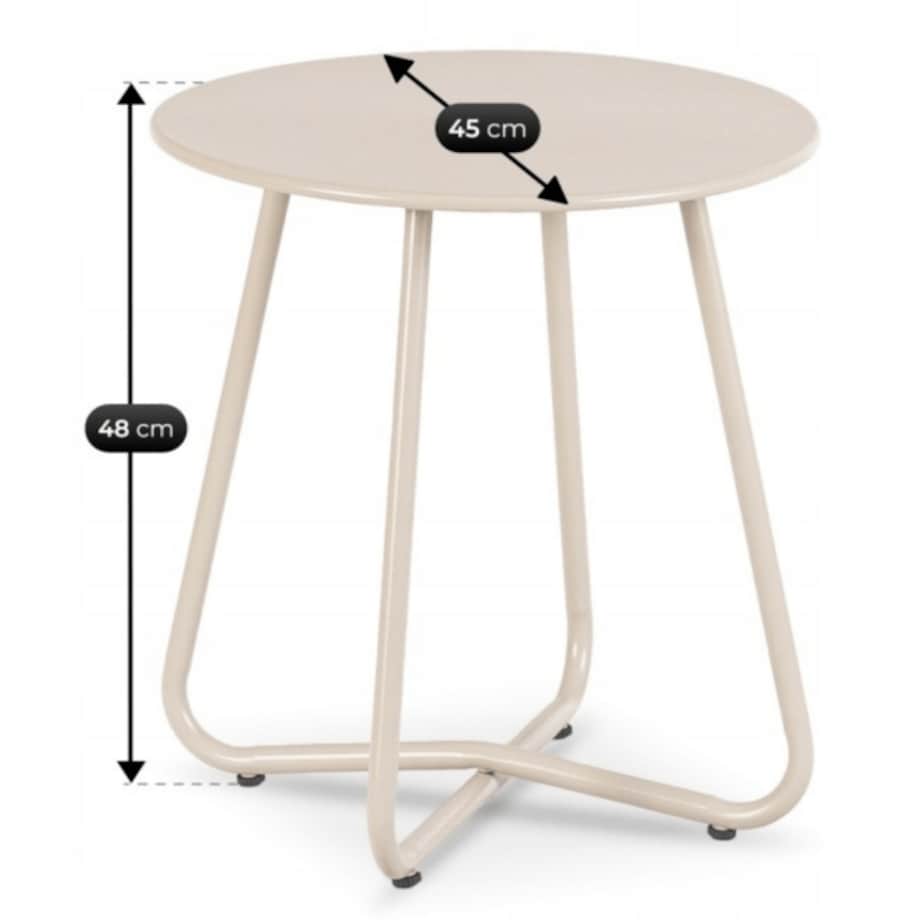 Zestaw Mebli Ogrodowych Wypoczynkowy Na Taras Ogród Balkon Beż NIKEA