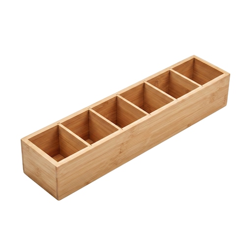 Organizer biurkowy bambusowy, 38 x 8 x 7 cm