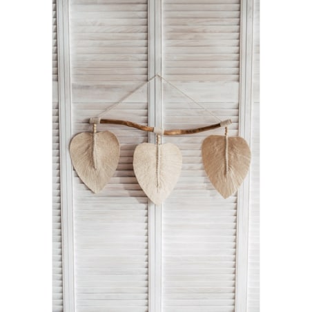 DEKORACJA ŚCIENNA TRZY LIŚCIE II