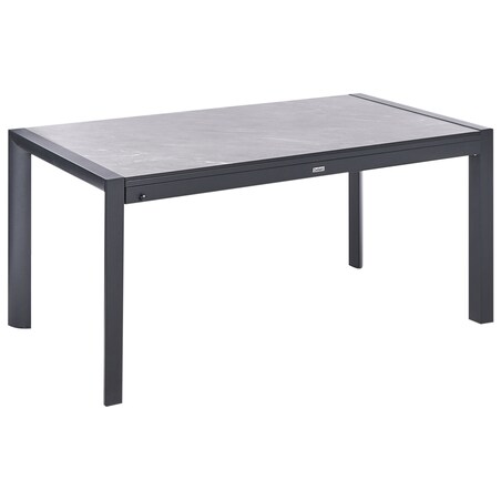 Stół ogrodowy rozkładany BINASCO 160/220 cm 90 cm Imitacja kamienia Szary