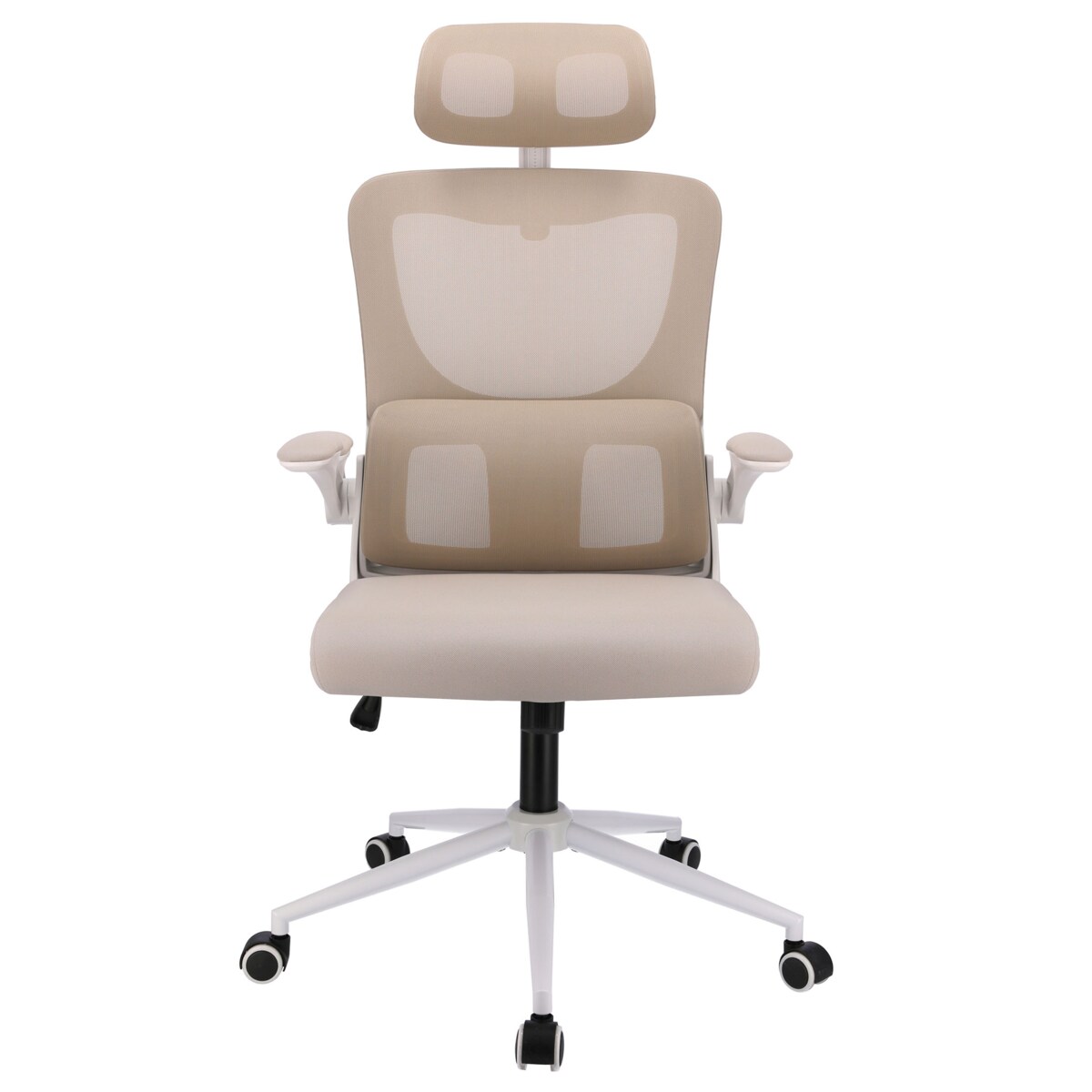 Fotel biurowy ZEO obrotowy beżowy