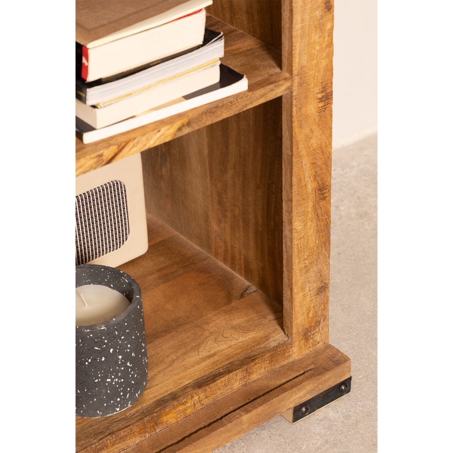 Regał z szufladami drewno mango Elei 211 cm