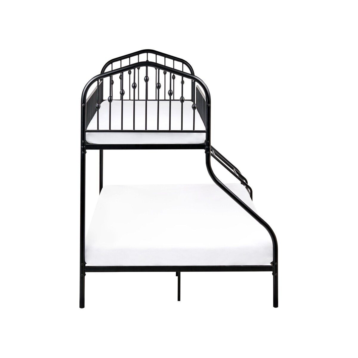 Łóżko piętrowe Metal CHAMONIX 90/140 x 200 cm Czarny