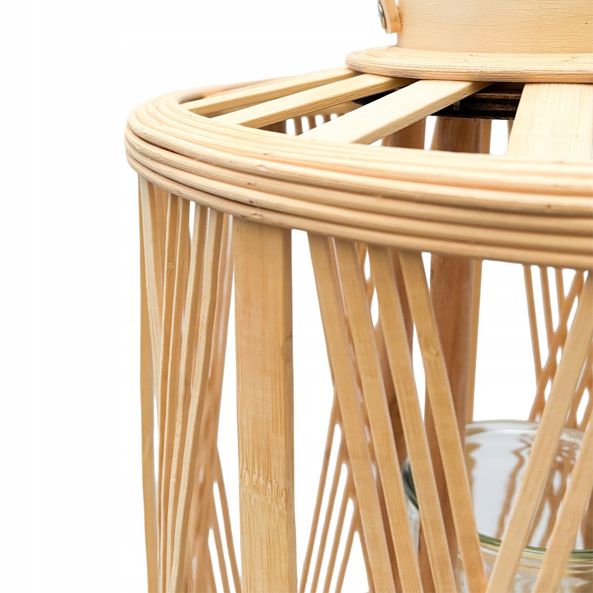 LAMPION LATARENKA WYSOKA NA BALKON TARAS do domu salonu wiszący drewniany