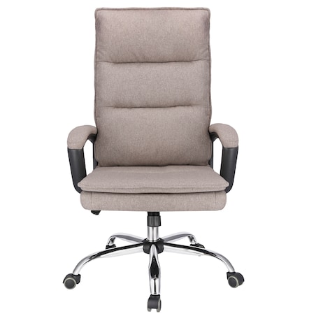 Fotel biurowy ESPO tkanina brązowy