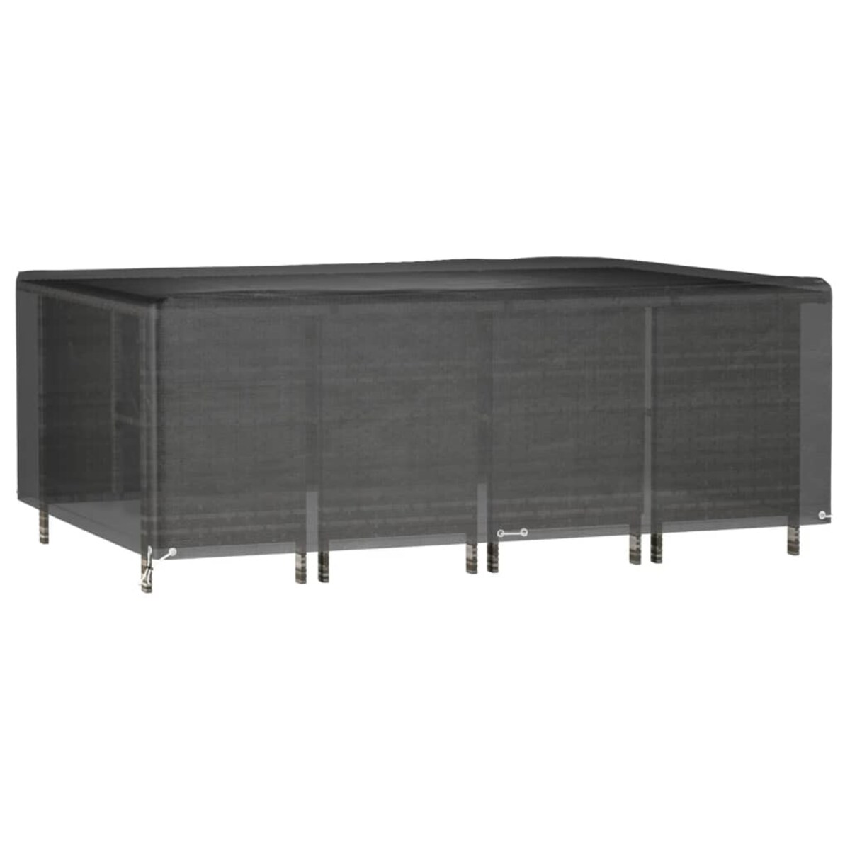 vidaXL Pokrowiec na meble ogrodowe, 12 oczek, 240x180x80 cm, prostokąt