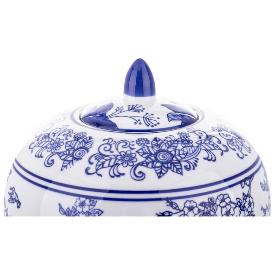 Waza pojemnik z pokrywą 29x19x19 cm CIGNI niebieski