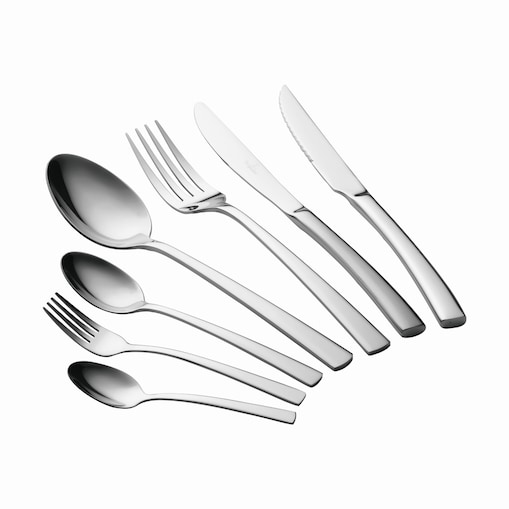 Komplet sztućców 42 elementy dla 6 osób błyszczące srebrne BERLINGER HAUS