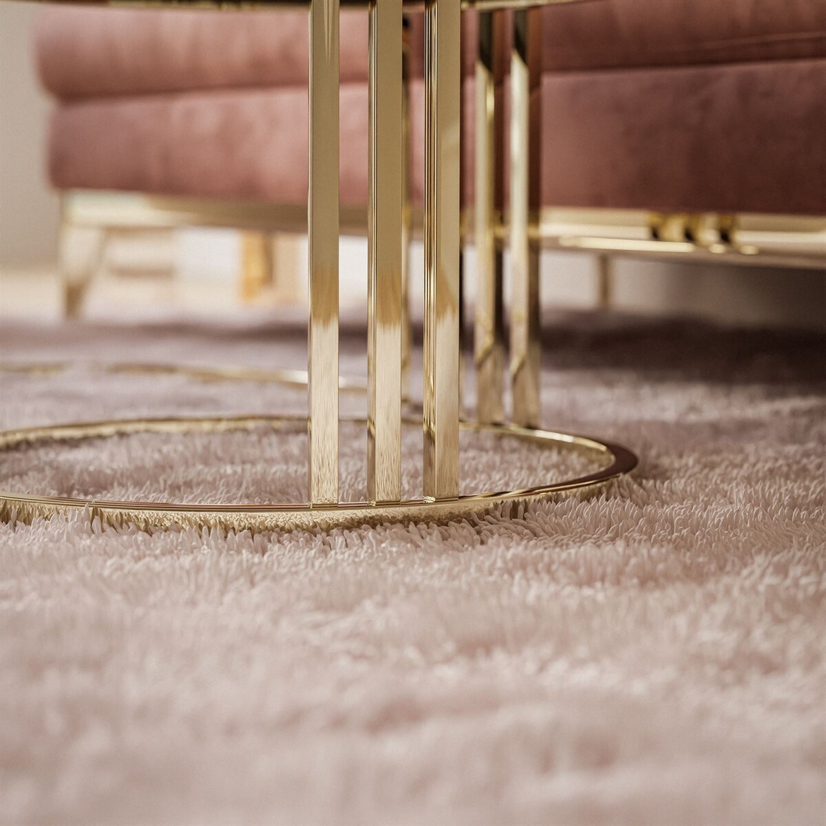 Stolik kawowy LORI 2w1 złoty chrom czarny połysk