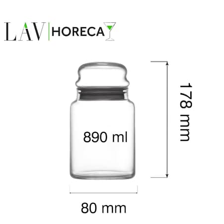 Słoik z pokrywką Phuket 890 ml, LAV