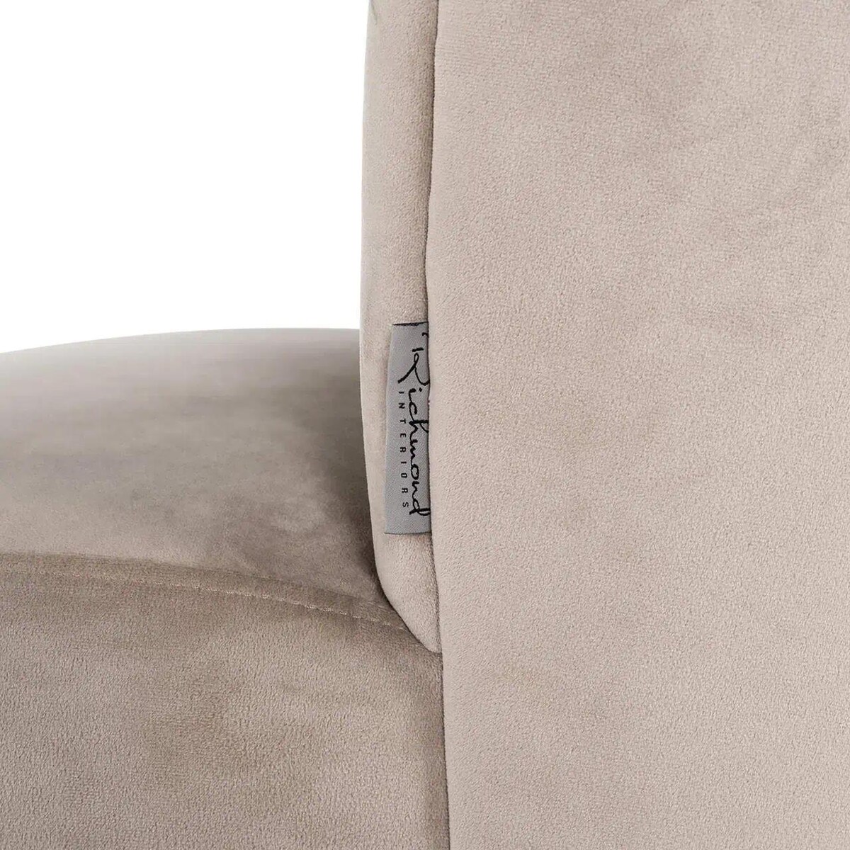 Tapicerowane krzesło Pippa S4445 B KHAKI VELVET Richmond Interiors muszla beżowe