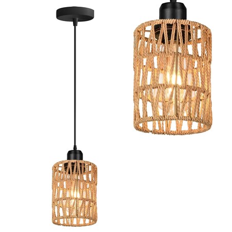 Lampa wisząca pojedyncza pleciona Boho APP1622-1CP