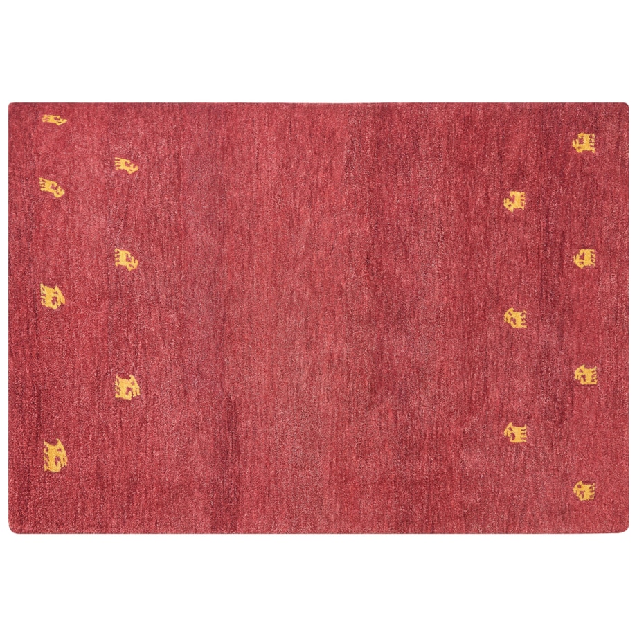 Dywan wełniany 160 x 230 cm czerwony YARALI