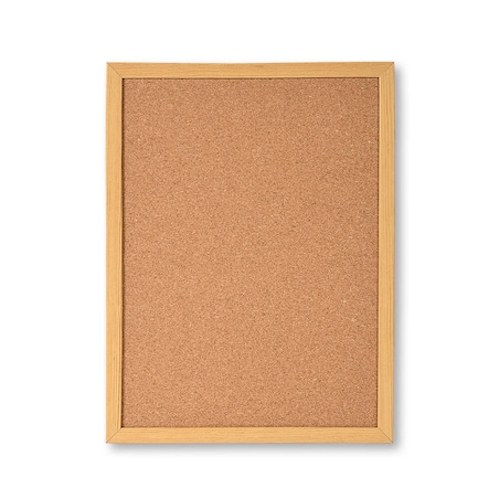 Tablica korkowa na notatki, zestaw z pinezkami