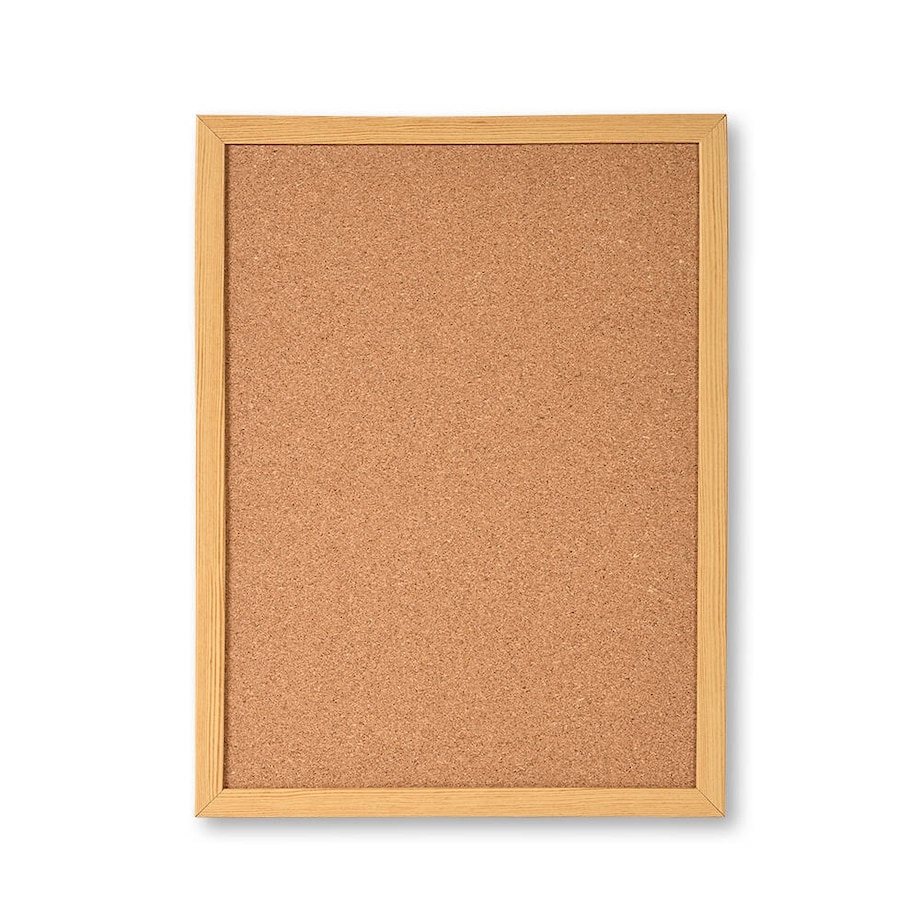 Tablica korkowa na notatki, zestaw z pinezkami