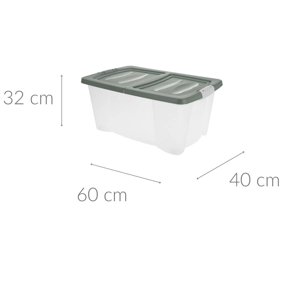 Pojemnik na kółkach, zamykany, 45 l