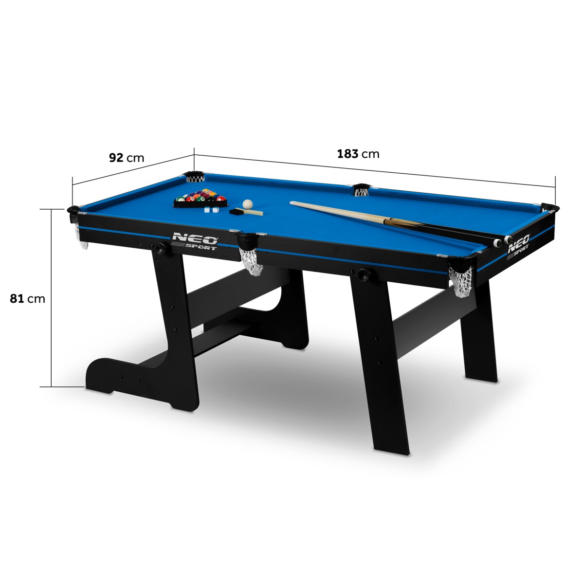 Bilard stół bilardowy zestaw duży stół do bilarda Neo-Sport 6ft 183cm
