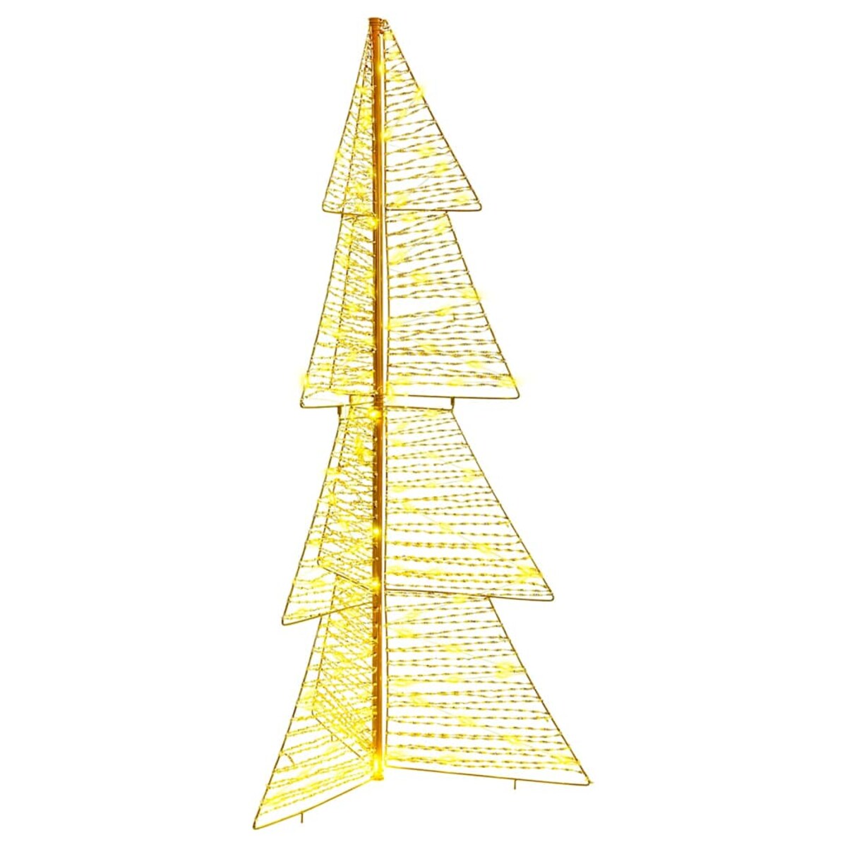 vidaXL Choinka z 160 diodami LED Ciepła biel 150 cm PET