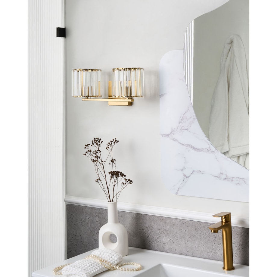 Lampa ścienna LOURIDO Metal Złoty