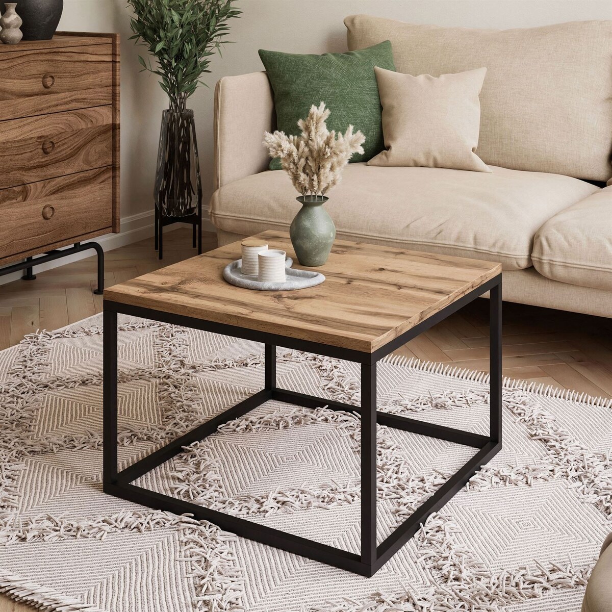 Stolik kawowy YOSHI czarny dąb wotan