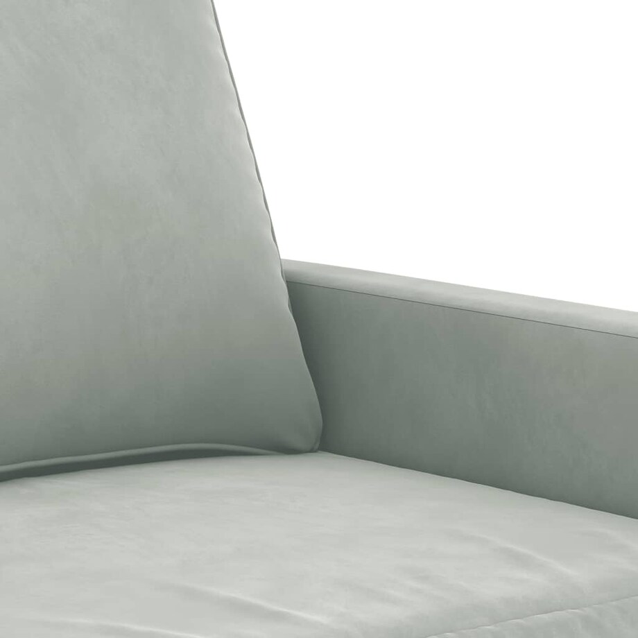 vidaXL Fotel, jasnoszary, 60 cm, obity aksamitem