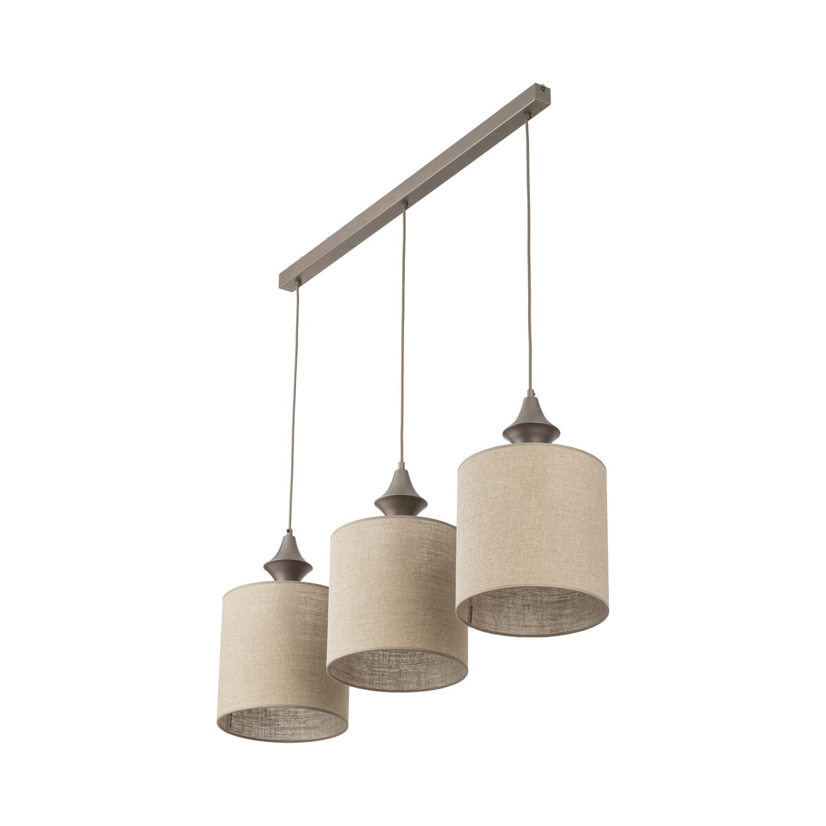 Lampa wisząca TK Lighting AMURA NEW BROWN 11440 3xE27 brązowa regulowana loftowa do salonu, jadalni i kuchni