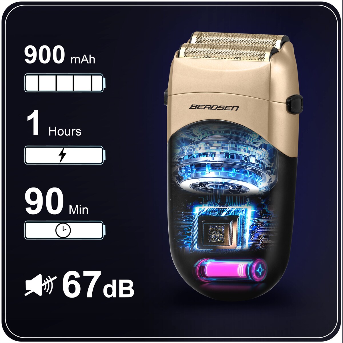 Maszynka do strzyżenia włosów brody bezprzewodowa Berdsen