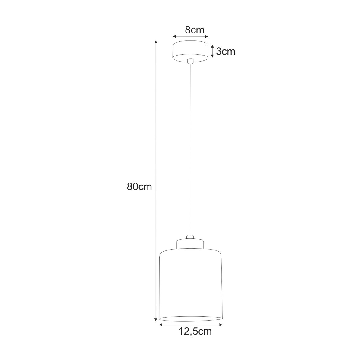 Lampa wisząca K-5525 z serii LUNA