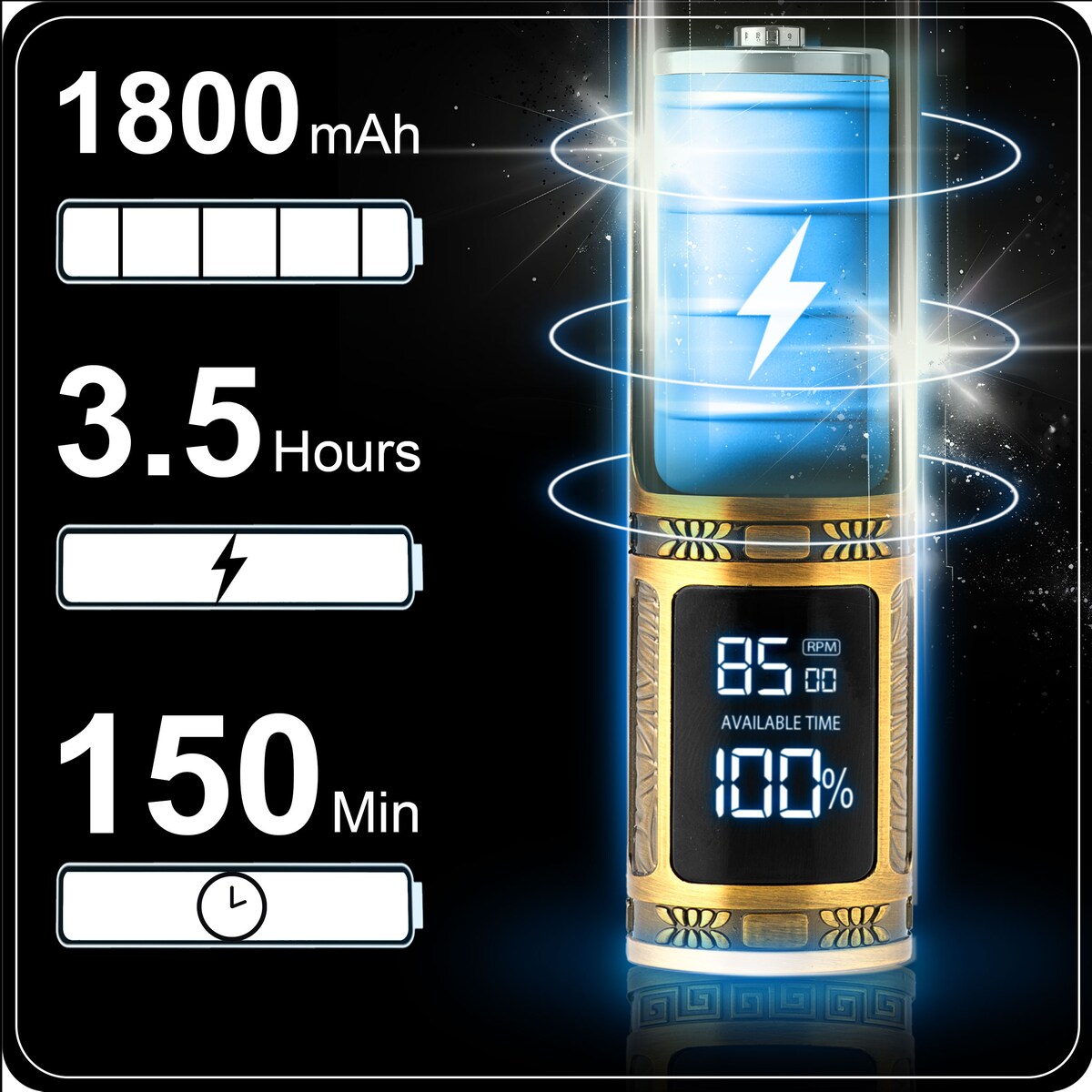 Maszynka do strzyżenia włosów brody Berdsen BD-261 złota Barber