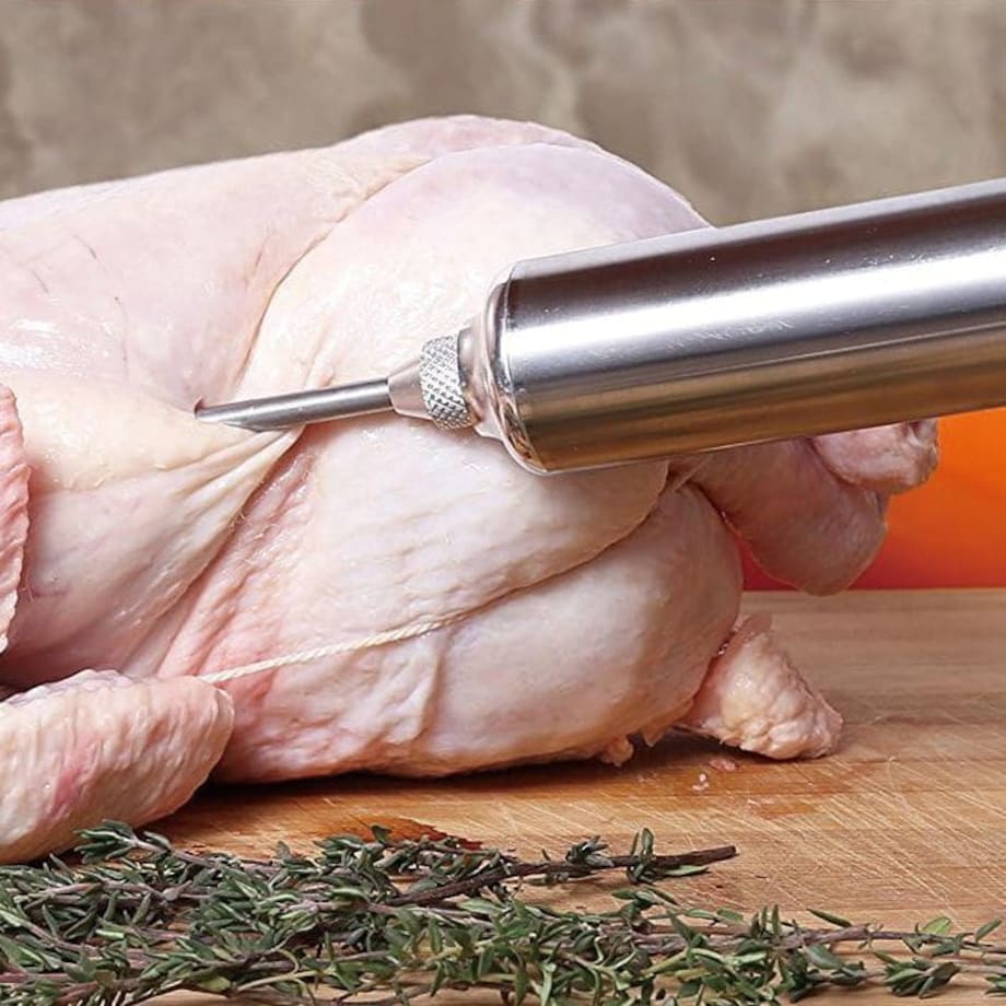 Strzykawka do marynowania peklowania mięsa mięs 60ml stalowa KLAUSBERG