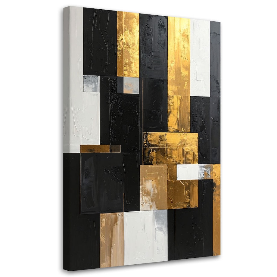 Obraz do salonu sypialni biura, Abstrakcja złote akcenty