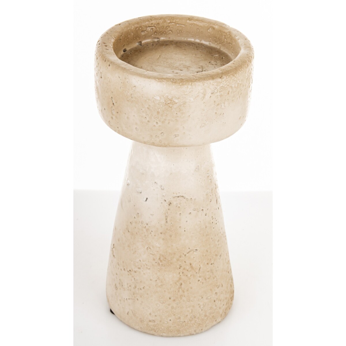 Świecznik cementowy 20x10x10 cm TORING beżowy
