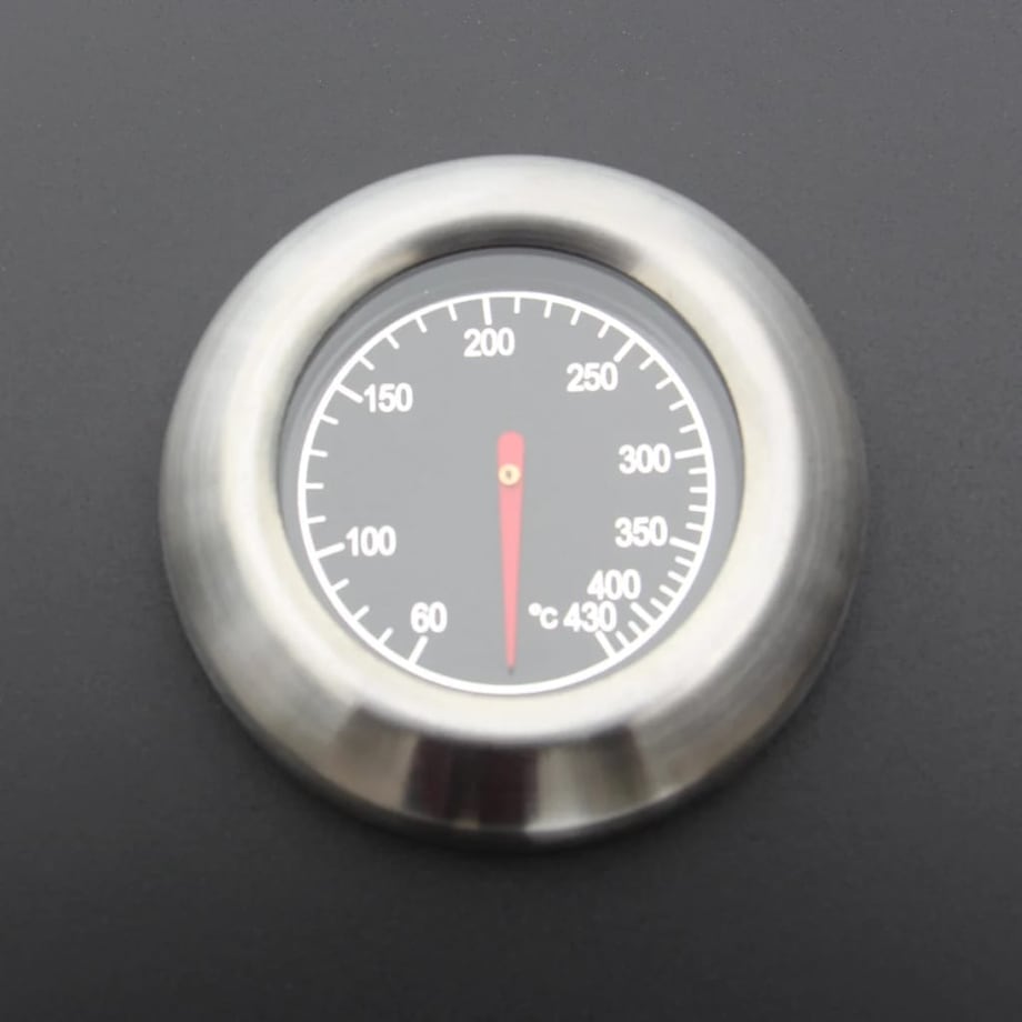 vidaXL Grill gazowy ze strefą gotowania 6+1, kolor czarny