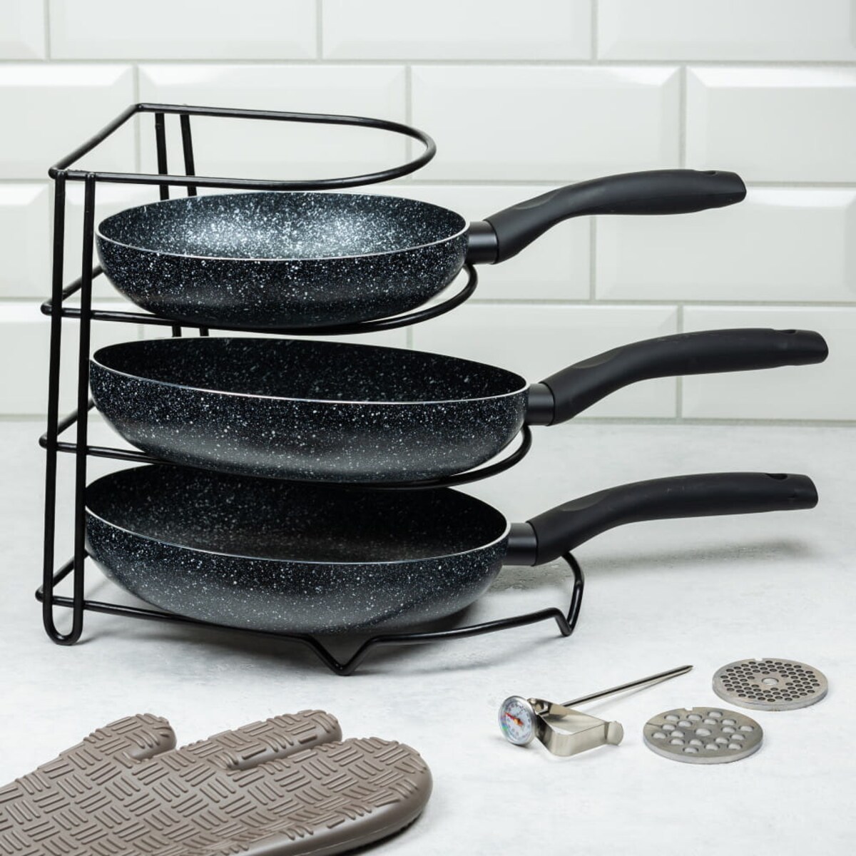 Stojak organizer na patelnie KINGHOFF