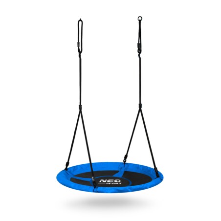 Huśtawka ogrodowa bocianie gniazdo 125 cm Neo-Sport Swingo niebieska