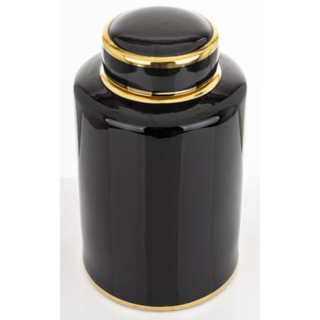 Amfora ceramiczny pojemnik z pokrywą 31x18,5x18,5 cm NENO czarny