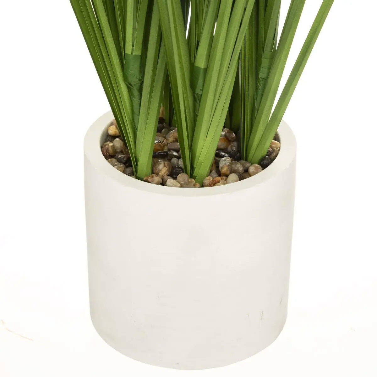 Sztuczna trawa ozdobna w cementowej doniczce, wys. 70 cm