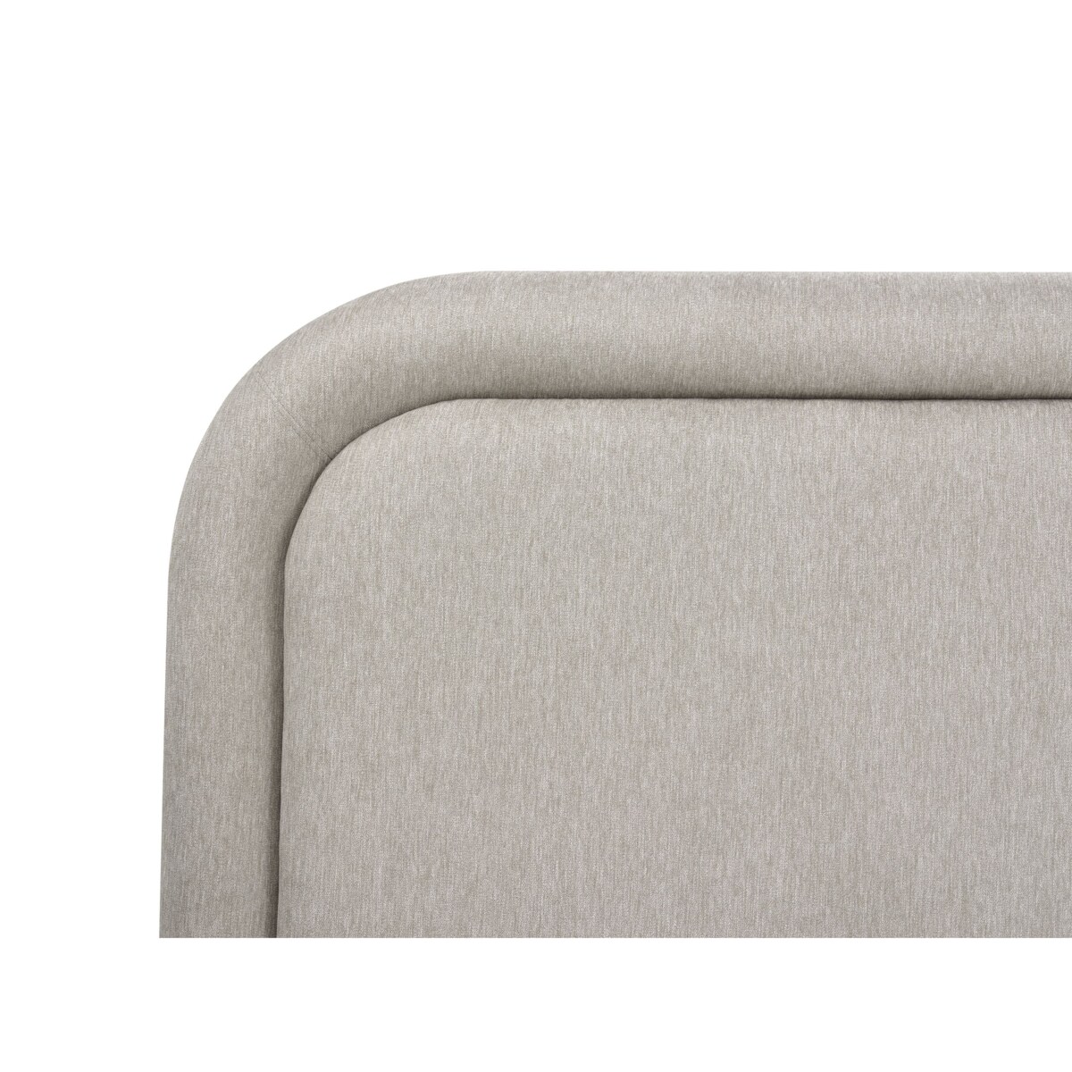 Łóżko Len syntetyczny LAVARDENS 160 x 200 cm Beżowoszary