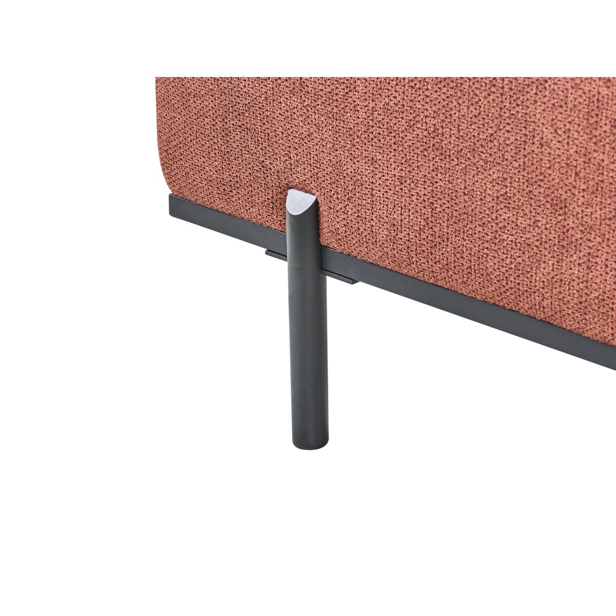 Szezlong SAVASSE Len syntetyczny Jasnoczerwony