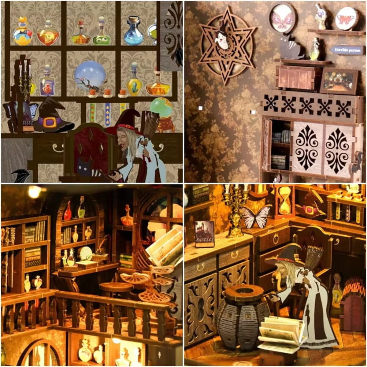 Miniaturowy domek Book Nook - Niezwykłe eliksiry