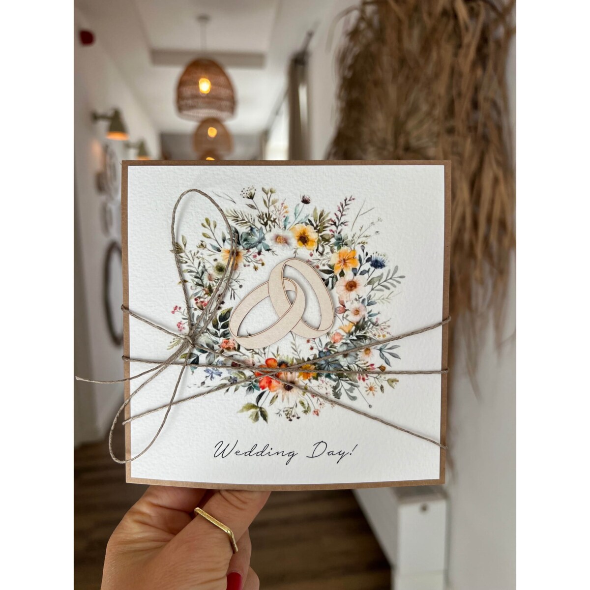 Kartka ślubna wedding card on your Wedding Day