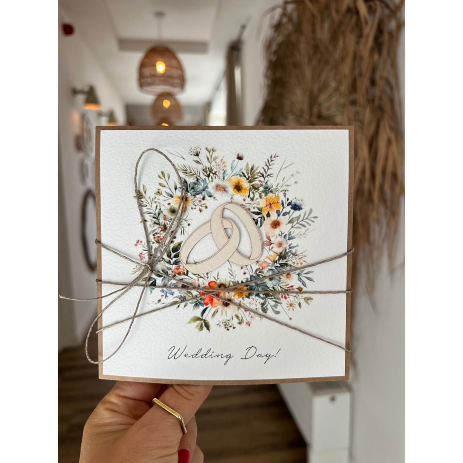 Kartka ślubna wedding card on your Wedding Day