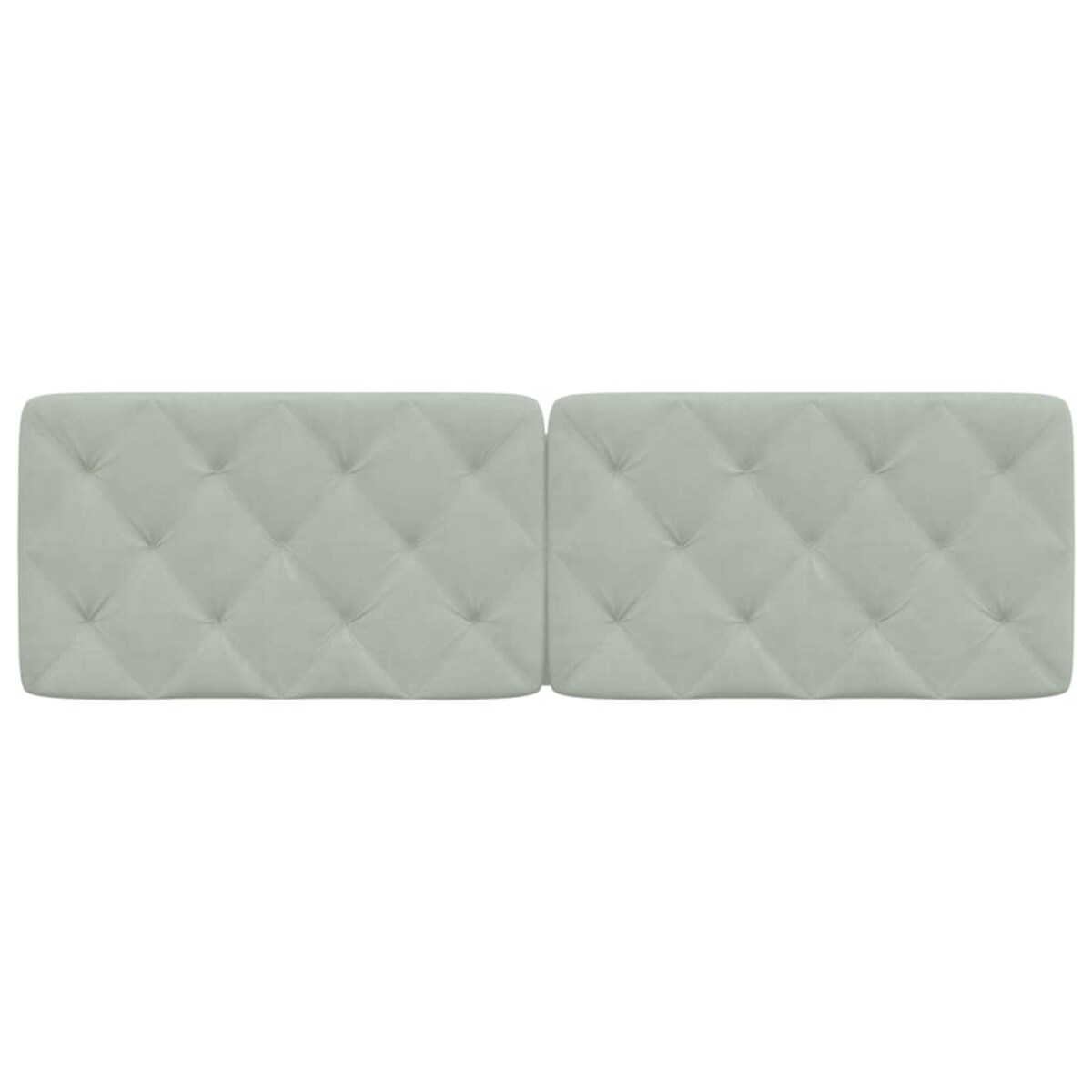 vidaXL Poduszka na wezgłowie, jasnoszara, 160 cm, aksamitna