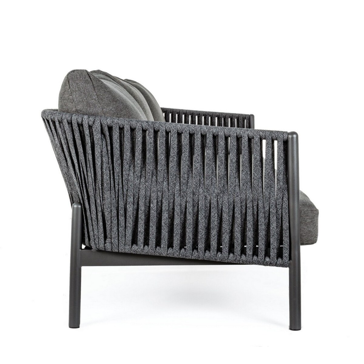BIZZOTTO sofa 3-osobowa ogrodowa FLORENCIA ciemnoszara