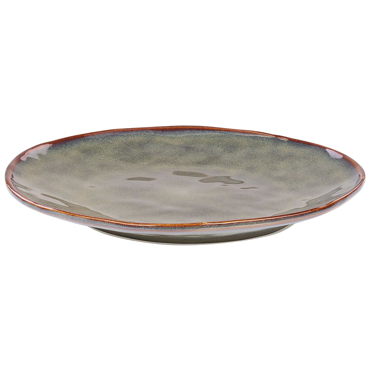 16-częściowy zestaw naczyń z kamionki ciemnozielony THYME