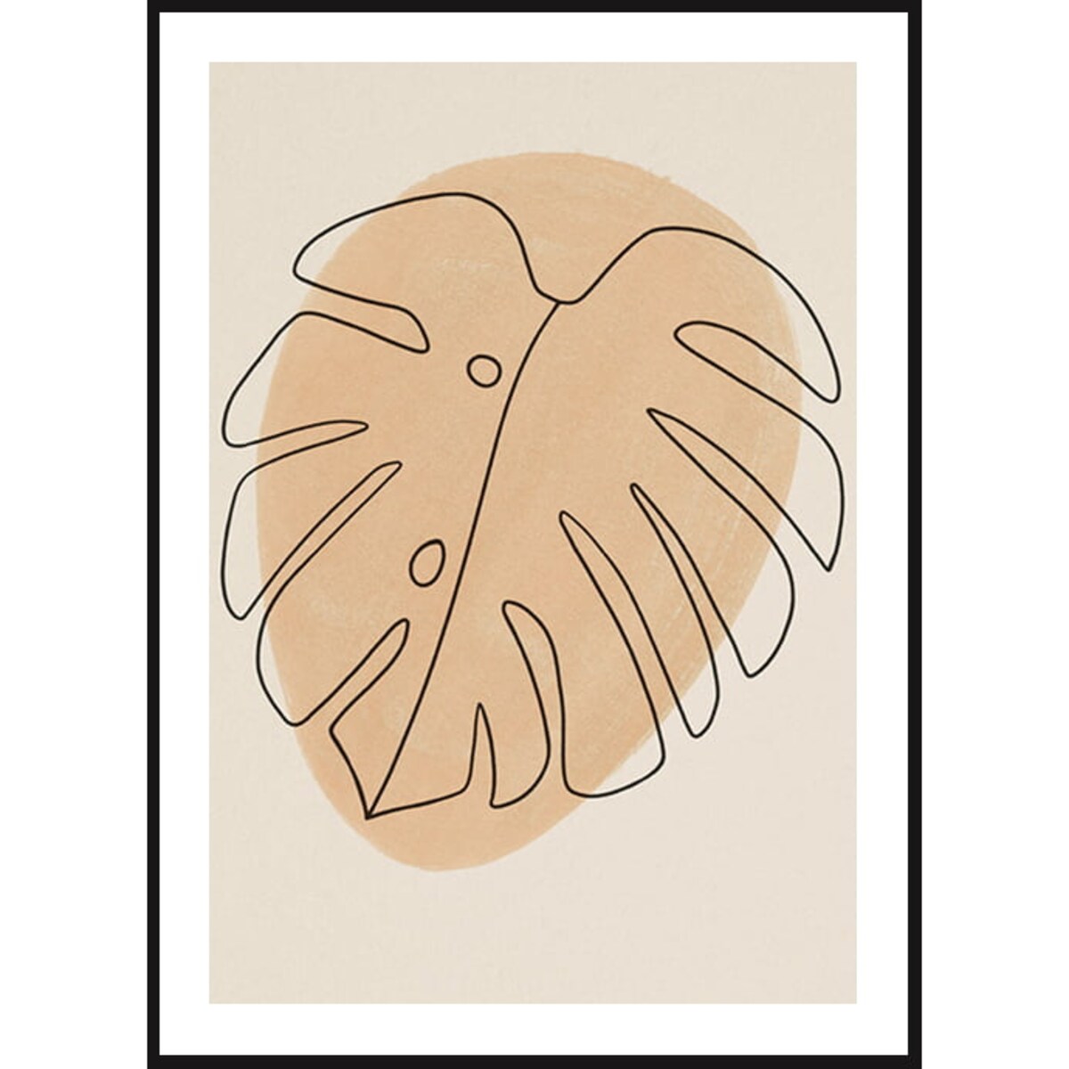 Poster Story, Plakat, Obraz - Abstrakcyjna Monstera, wymiary 42 x 60 cm