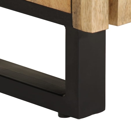 vidaXL Szafka, 60x34x75 cm, lite surowe drewno mango