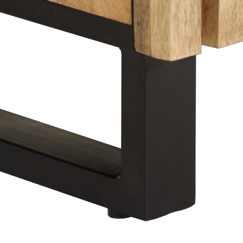 vidaXL Szafka, 60x34x75 cm, lite surowe drewno mango