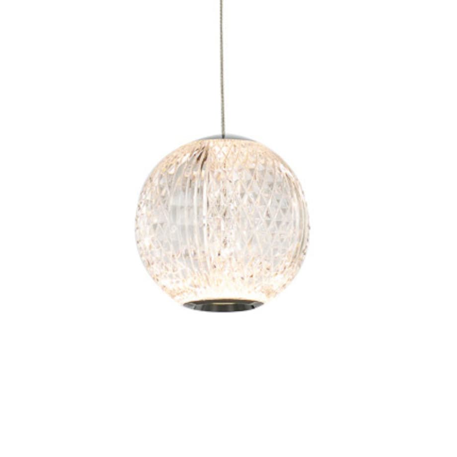 Glamour LAMPA wisząca ROSARIO PND-12220121-1A-CR Italux szklana OPRAWA crystal ZWIS LED 4,2W 3000K kula ball przezroczysta