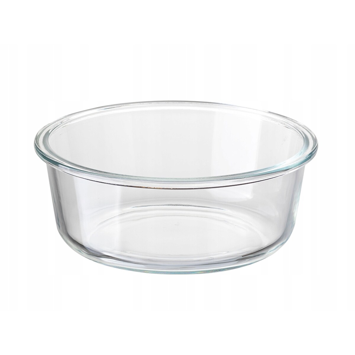 POJEMNIK SZKLANY okrągły z bambusową pokrywką 970ml na jedzenie owoce sery